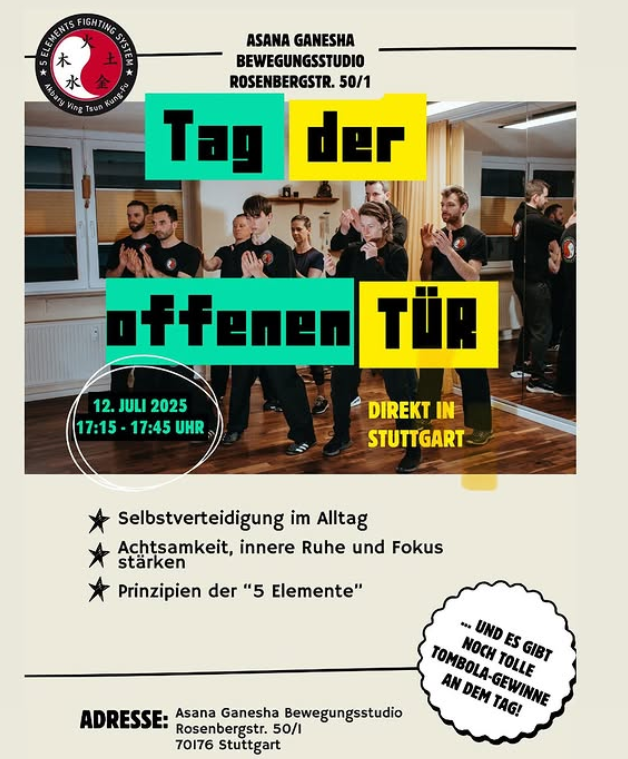 Auf diesem Bild zeigt Niro einen Kick aus dem Ving Tsun Kung-Fu